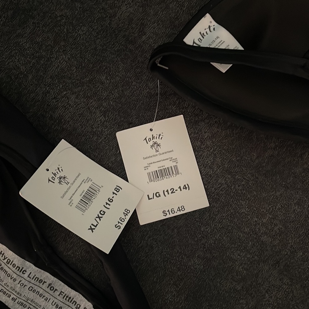 NWT: Black, Gold and Silver Two piece Tahiti Swim suit👙🖤 - Picture 8 of 12